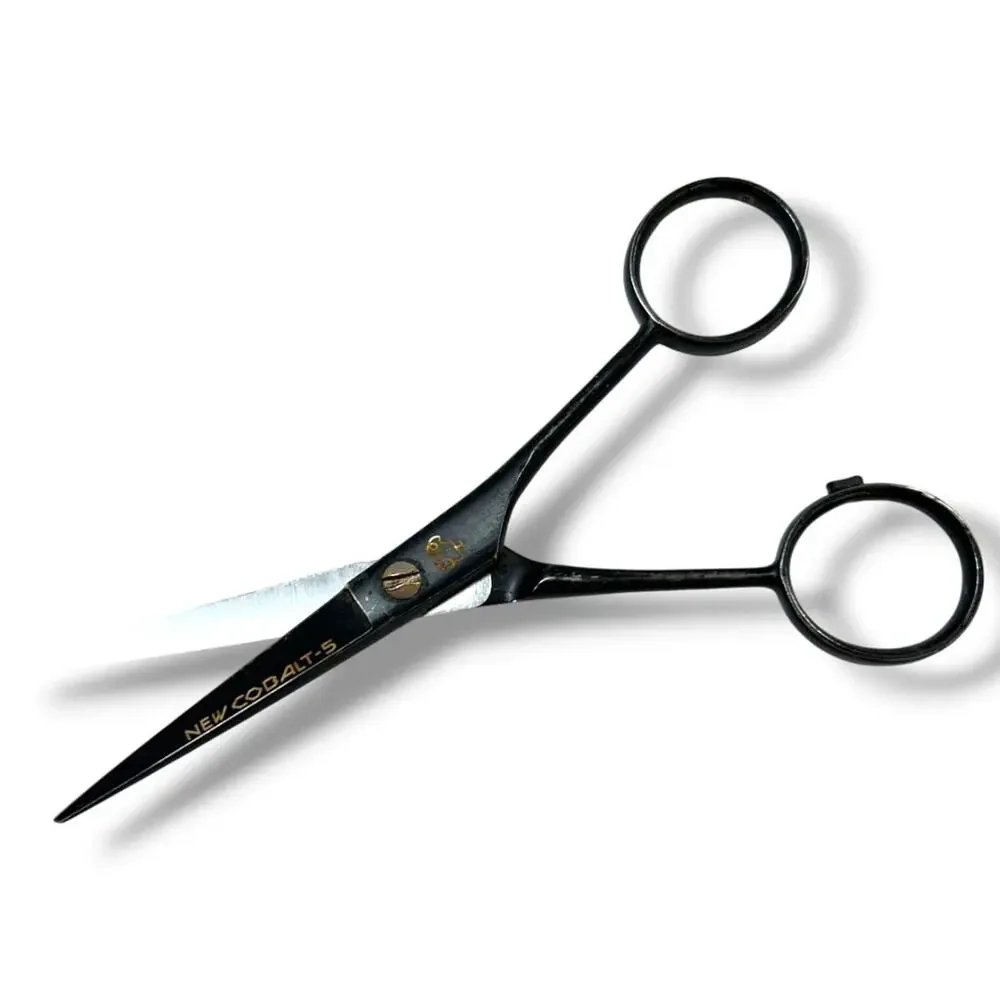 1980s Joewell Tokosha Cobalt 5‎ Hair Cutting Shears 310760 with Box and Case